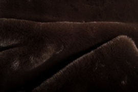 Singelbontje luxury fur donker bruin