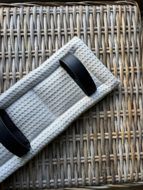 Harnesspad 100% cotton light grey