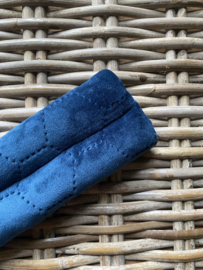 Chin pad honeycomb velvet dark blue