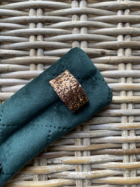 Kopstuk onderlegger diamond velvet dark green