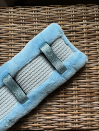 Harnesspad budget fur aqua blue | shetty