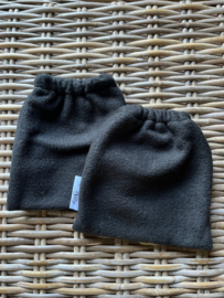 Stijgbeugelhoesjes fleece zwart | regular