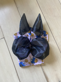 Lycra vliegenmasker licht roze koekjes