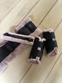 Complete set budget fur dusky pink