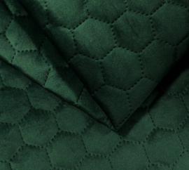 Beugelhoesjes honeycomb velvet dark green