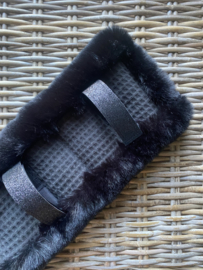 Singelbontje luxury fur zwart