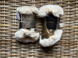 Flextrainers luxury fur beige x bronze | xxxxs