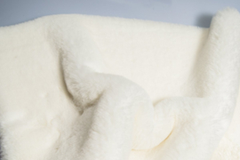 Harnesspad luxury white fur