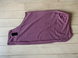 Double fleece blanket old rose