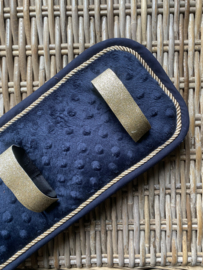 Tuigonderlegger minky fleece navy