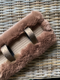 Longeeronderlegger luxury fur light brown