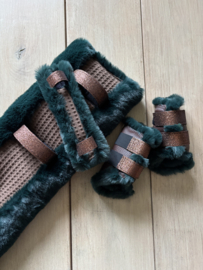 Complete set budget fur dark green