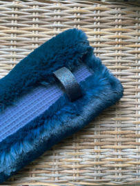 Lungingpad luxury fur midnight blue