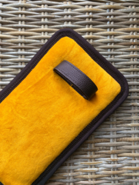 Harnesspad matte velvet mustard