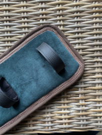Tuigonderlegger matte velvet donker groen