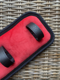 Tuigonderlegger matte velvet rood