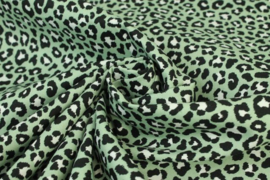 Headpiece pad old green leopard