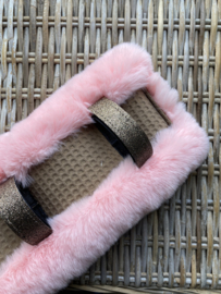 Harnesspad luxury peach fur