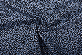 Bridlepad nose blue leopard