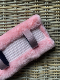 Longeeronderlegger budget fur light pink