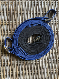 Leidsels half antislip/biothane zwart