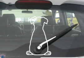 Ruitenwisser sticker  - hond (inclusief verzending)