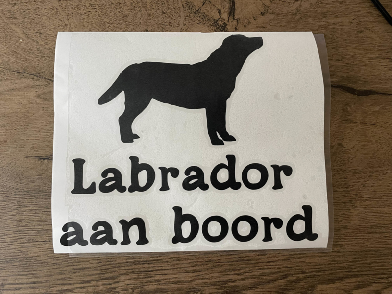 Labrador aan boord - autosticker