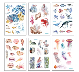 Zee Stickers| 6 vellen washistickers