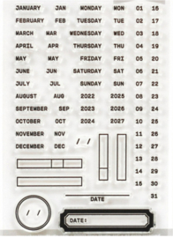 Siliconen stempel - data