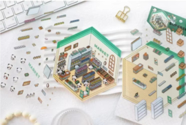 3D Scene stickers- Supermarkt