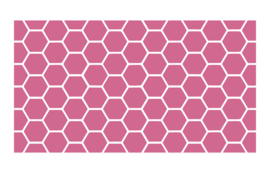 Sticker hexagon mozaïektegels poppenhuis