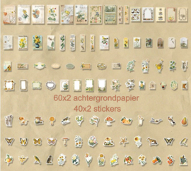Geel | 200 stuks papier en stickers