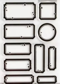 Siliconen stempel - Kaders met sterretjes