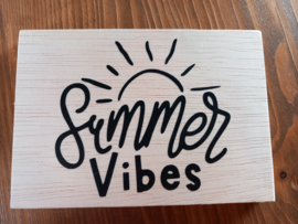 Houten bordje - summer vibes