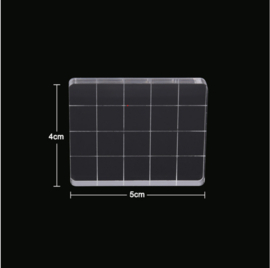 Stempelblok Acryl - 4 x 5  cm