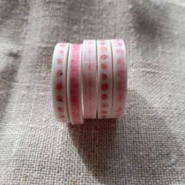 Washitape Roze B - 5 rollen