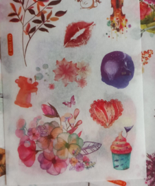 Huwelijk Stickers| 6 vellen washistickers
