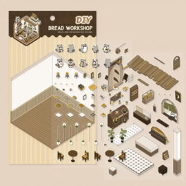 3D Scene stickers- Bakkerij