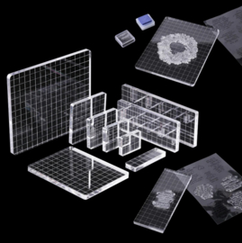 Stempelblokken Acryl - 5 formaten