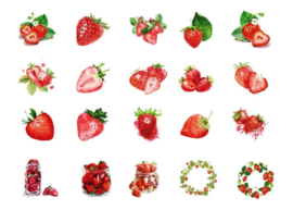 Stickers | Aardbeien