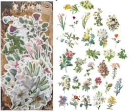 Bloemen en planten - 60 washistickers