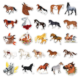 Paardenstickers | wit | 50 stuks