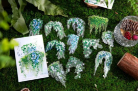 PET-stickers Bloemen en Muurranken