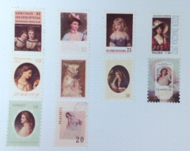Postzegels vrouwen en meisjes - washitape