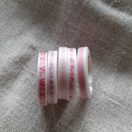 Washitape Roze A - 5 rollen