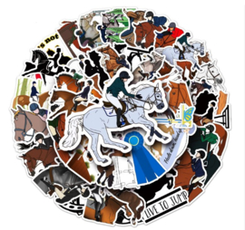 Paardenstickers | wit | 50 stuks