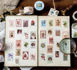 Postzegels nostalgie - washitape