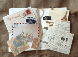 Travelling | 30-delig papier en stickerset