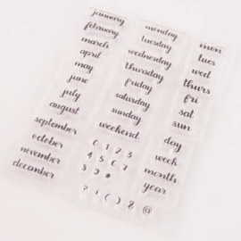 Siliconen stempel - data