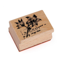 Stempel met grote bloemen